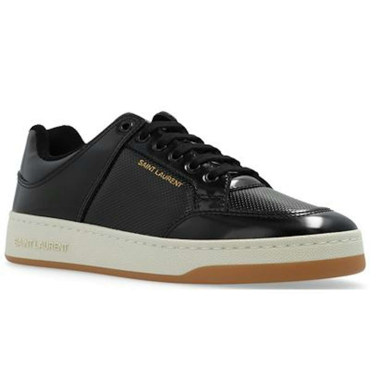 SAINT LAURENT LOGO CANVAS LACE UPS