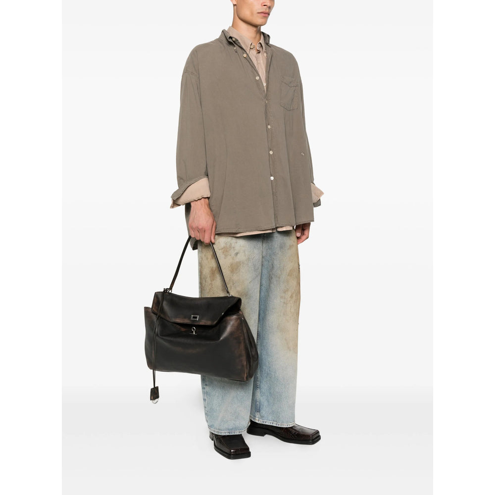 Balenciaga Brown Tote Bags Men