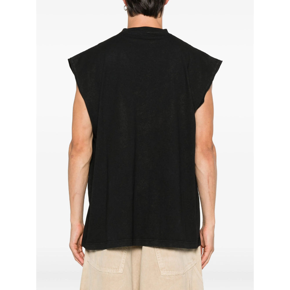 Balenciaga Black T-Shirts & Vests - Vests & Tanks Men