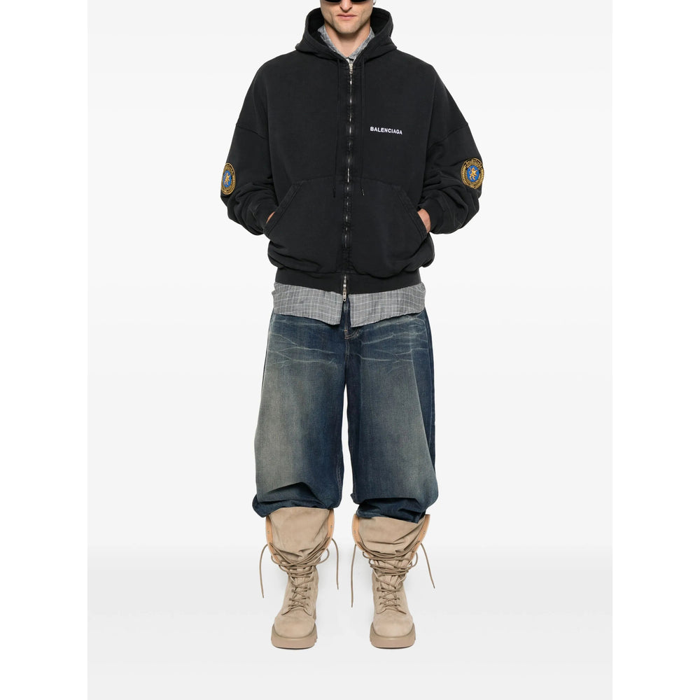 Balenciaga Black Sweaters & Knitwear - Hoodies Men