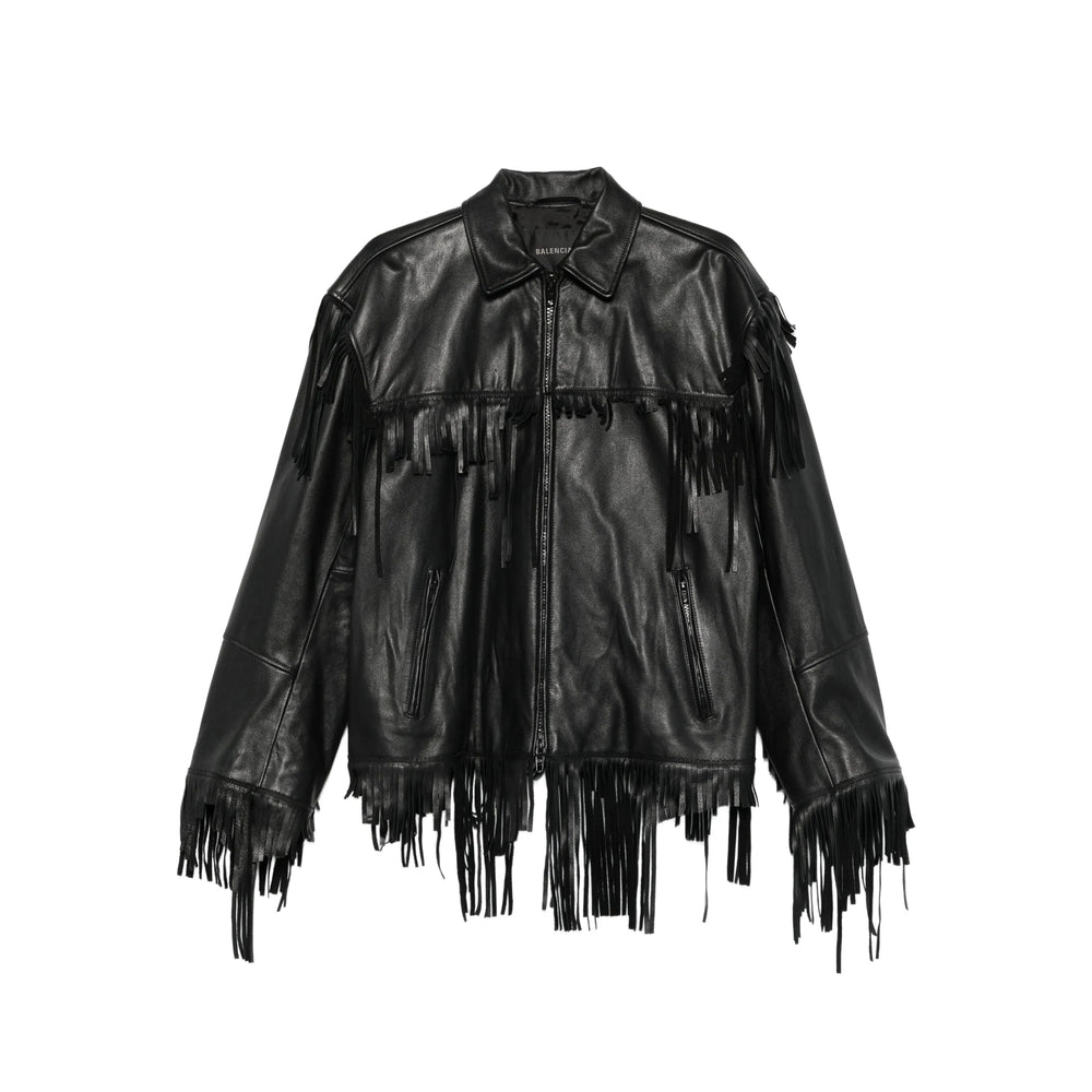 Balenciaga Black Jackets - Leather Jackets Women