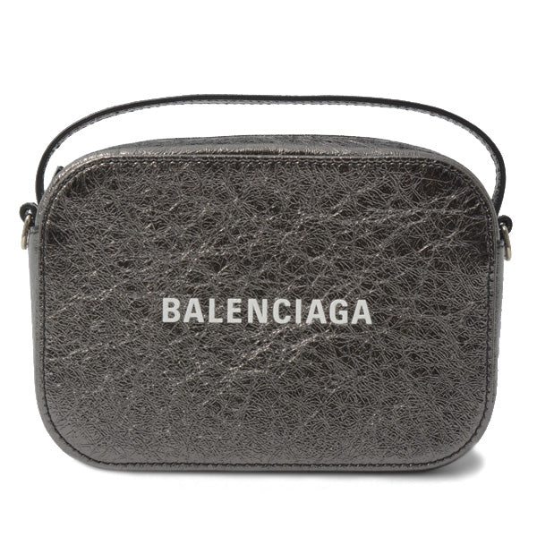 balenciaga Camera Bag XS 2WAY Calf Metallic Gray 608653