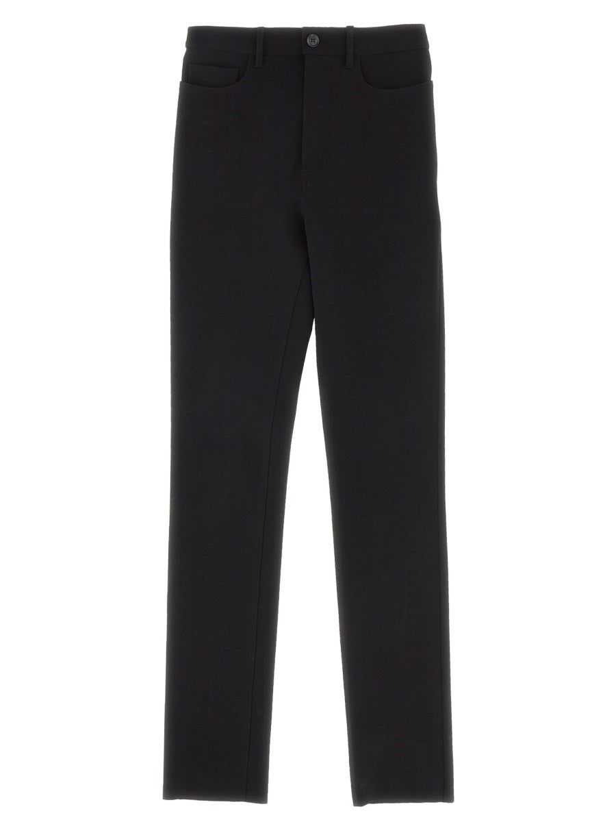 BALENCIAGA Skinny Leg Women's Jeans with Belt Loops