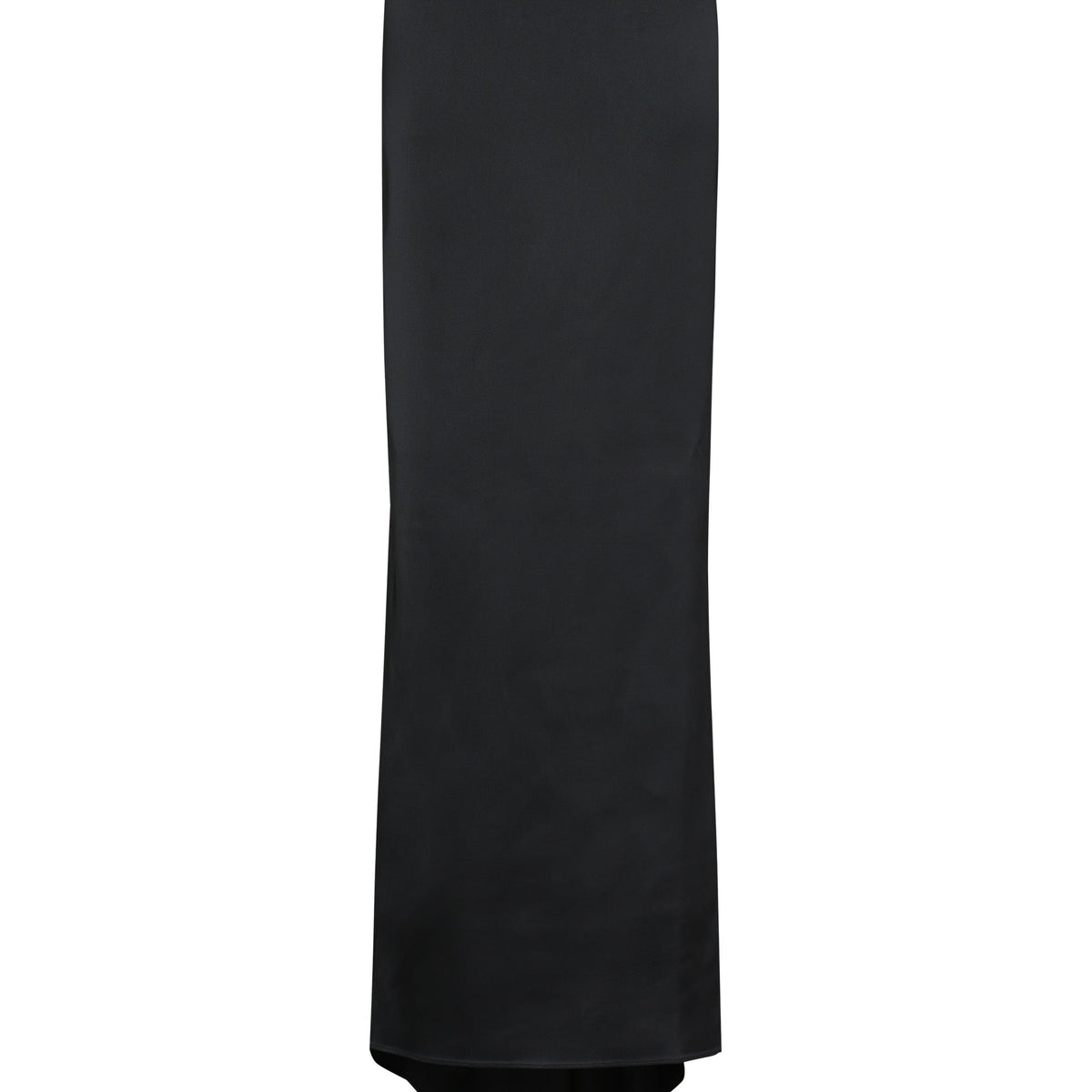 BALENCIAGA Long Satin Skirt with Back Train