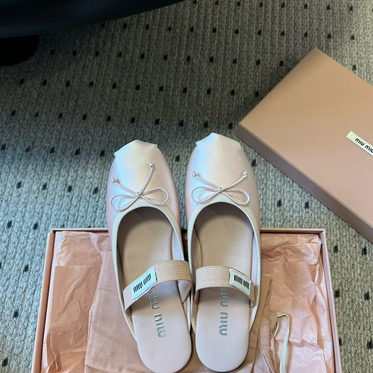 MIU M BALLERINA FLATS