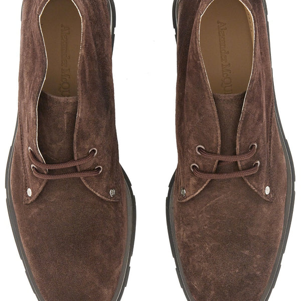 Alexander Mcqueen Men Suede Boot