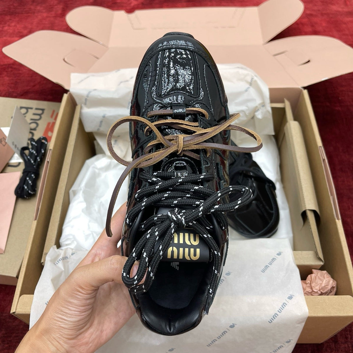 MIU M x NEW BALANCE TRAINERS