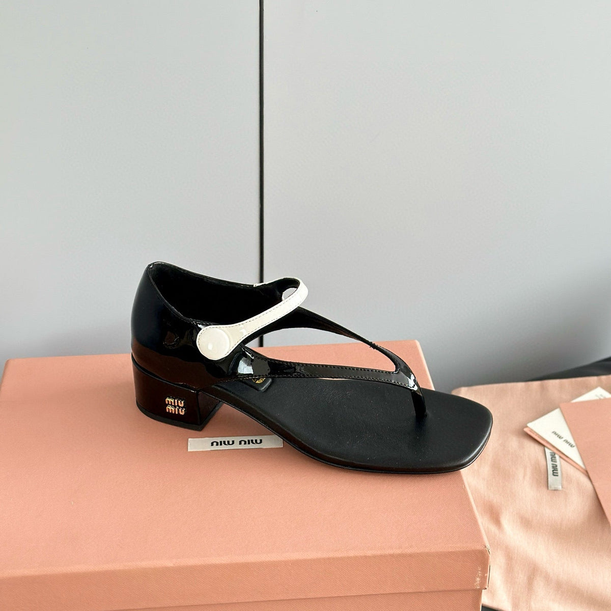 MIU M THONG SANDALS