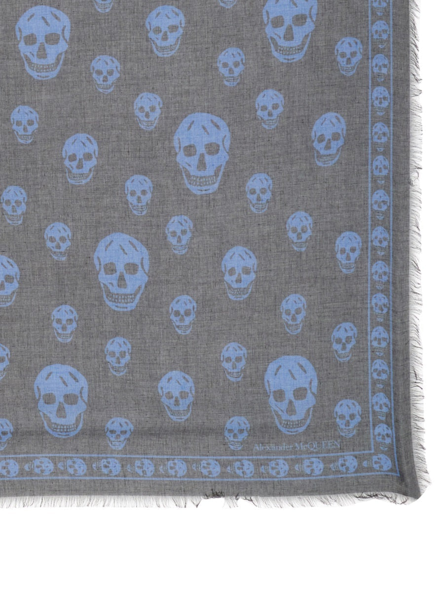 Alexander Mcqueen Women Classic Skull Scarf