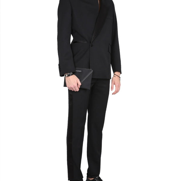 Alexander Mcqueen Men Wool Suit Pants