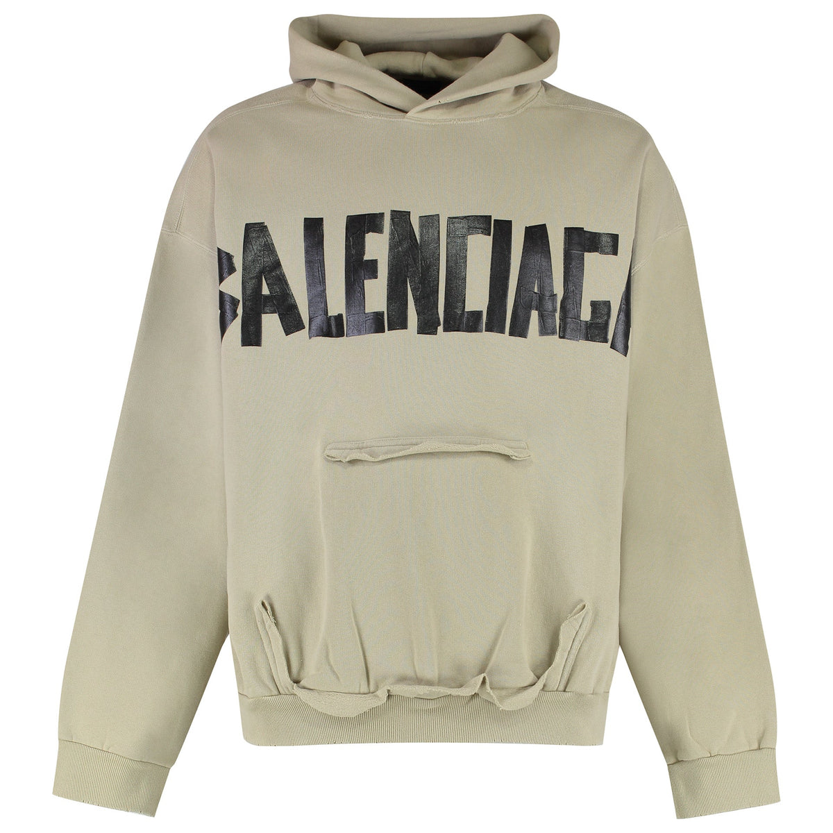 BALENCIAGA Ripped Pocket Hoodie for Men