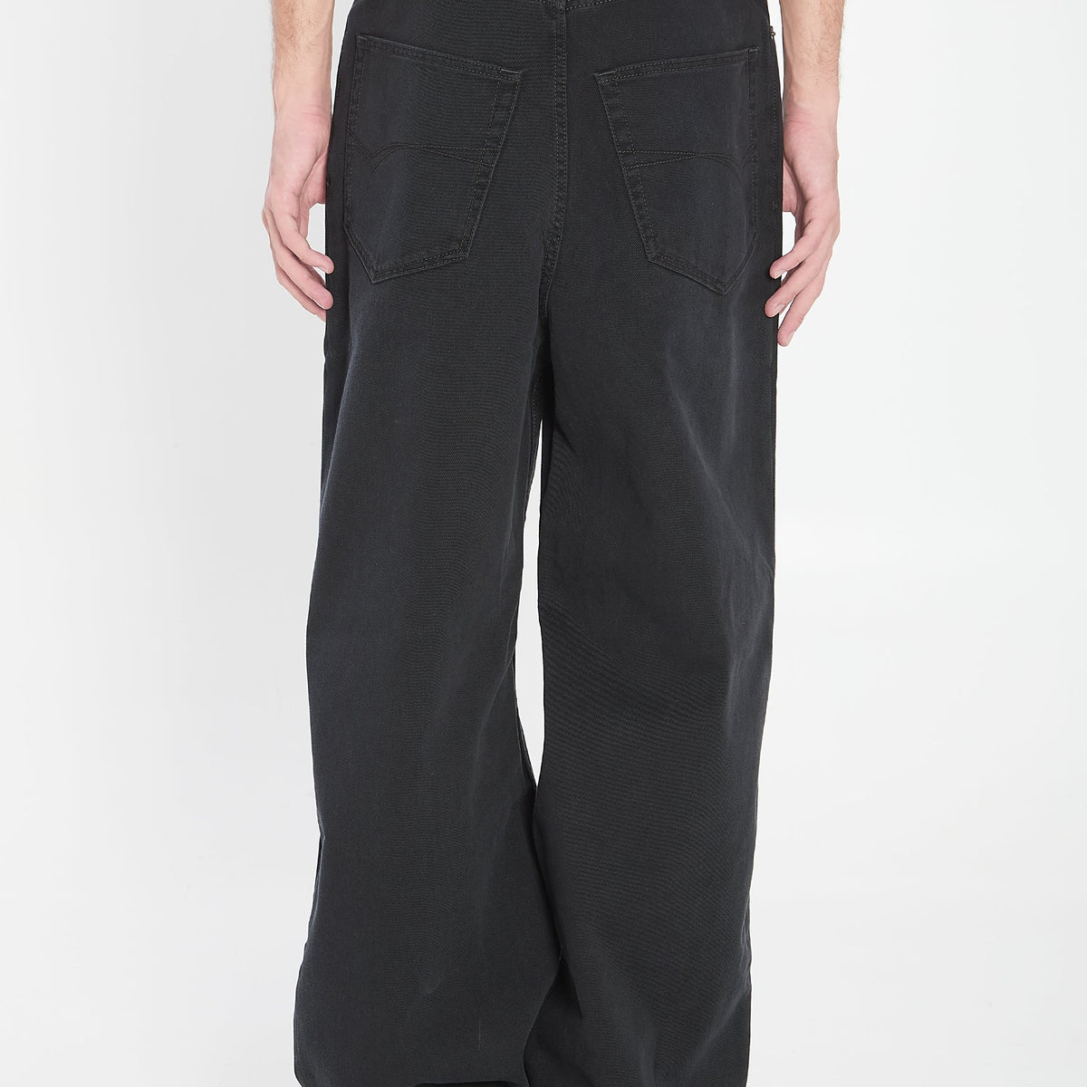 BALENCIAGA Baggy Denim Trousers with Back Application