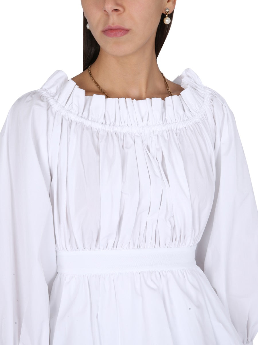 Alexander Mcqueen Women Cotton Poplin Top