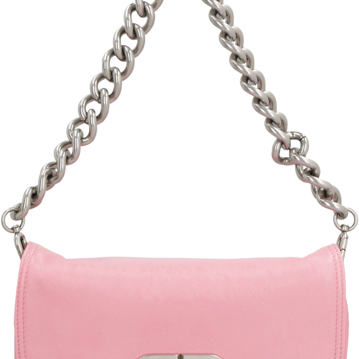 BALENCIAGA Mini Flap BB Soft Leather Crossbody Handbag
