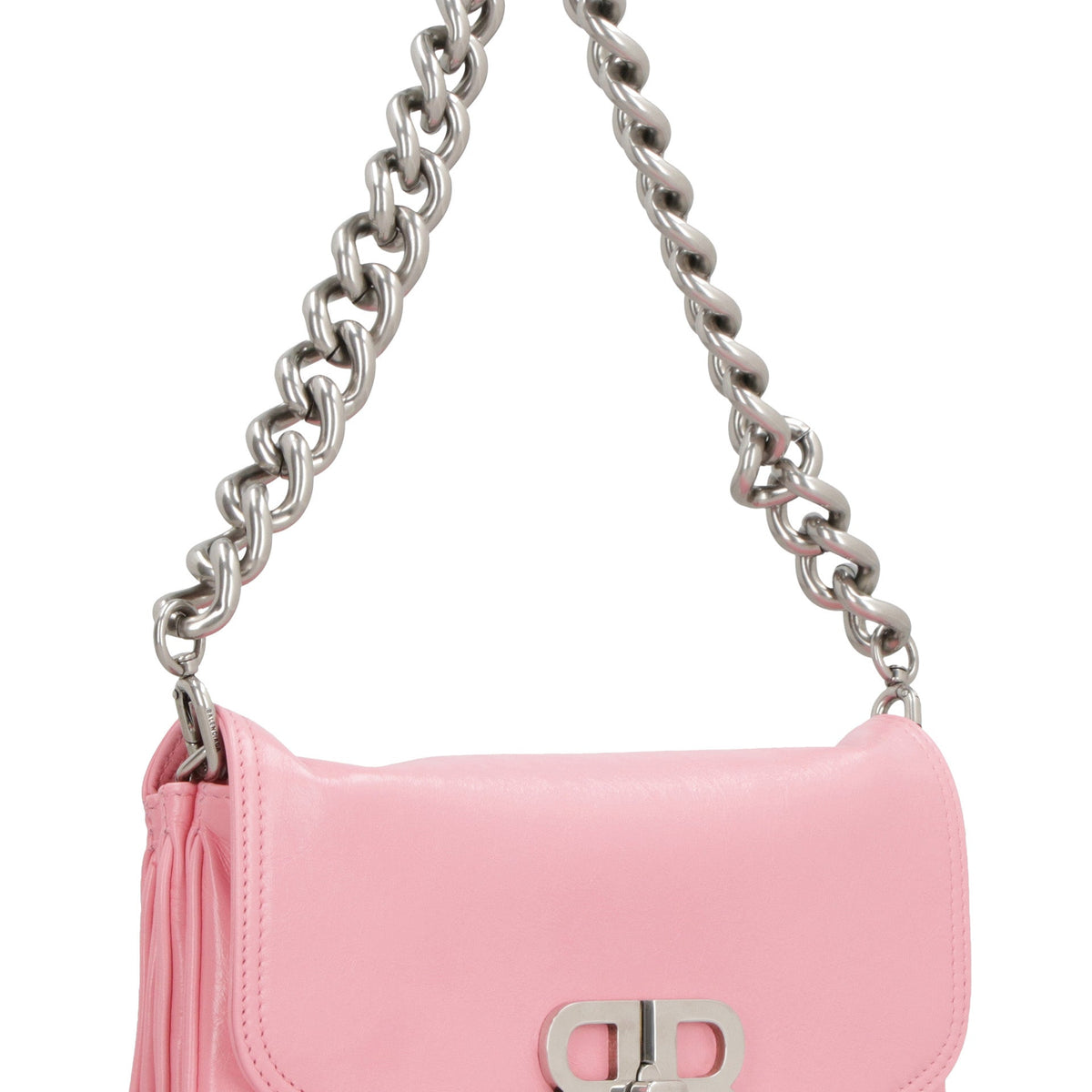 BALENCIAGA Mini Flap BB Soft Leather Crossbody Handbag