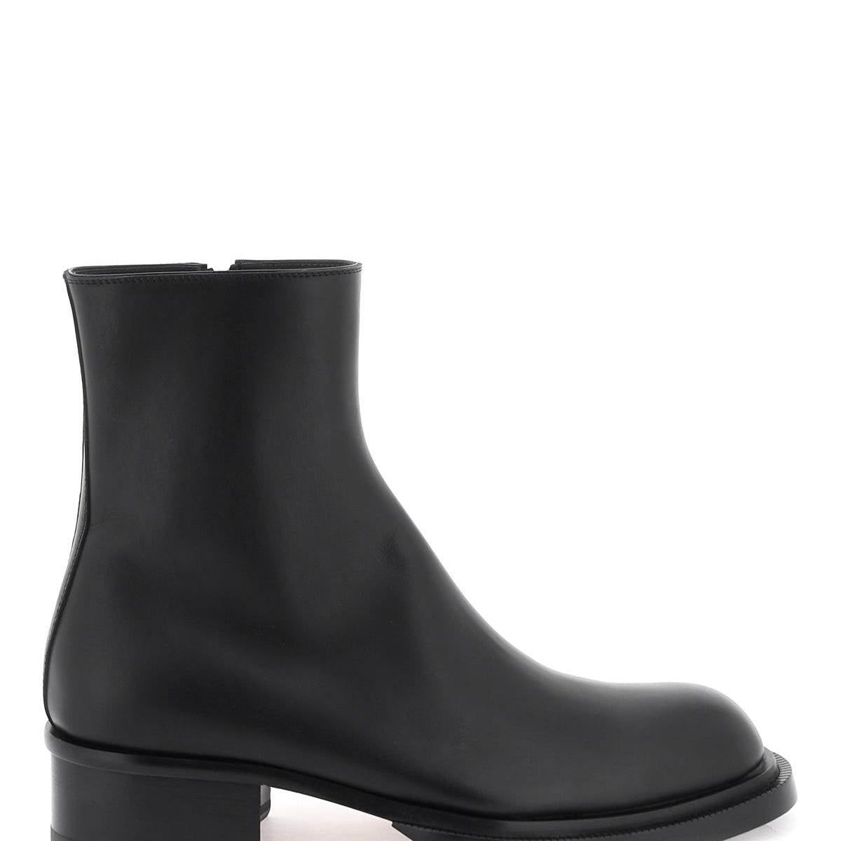 CUBAN STACK ANKLE BOOTS