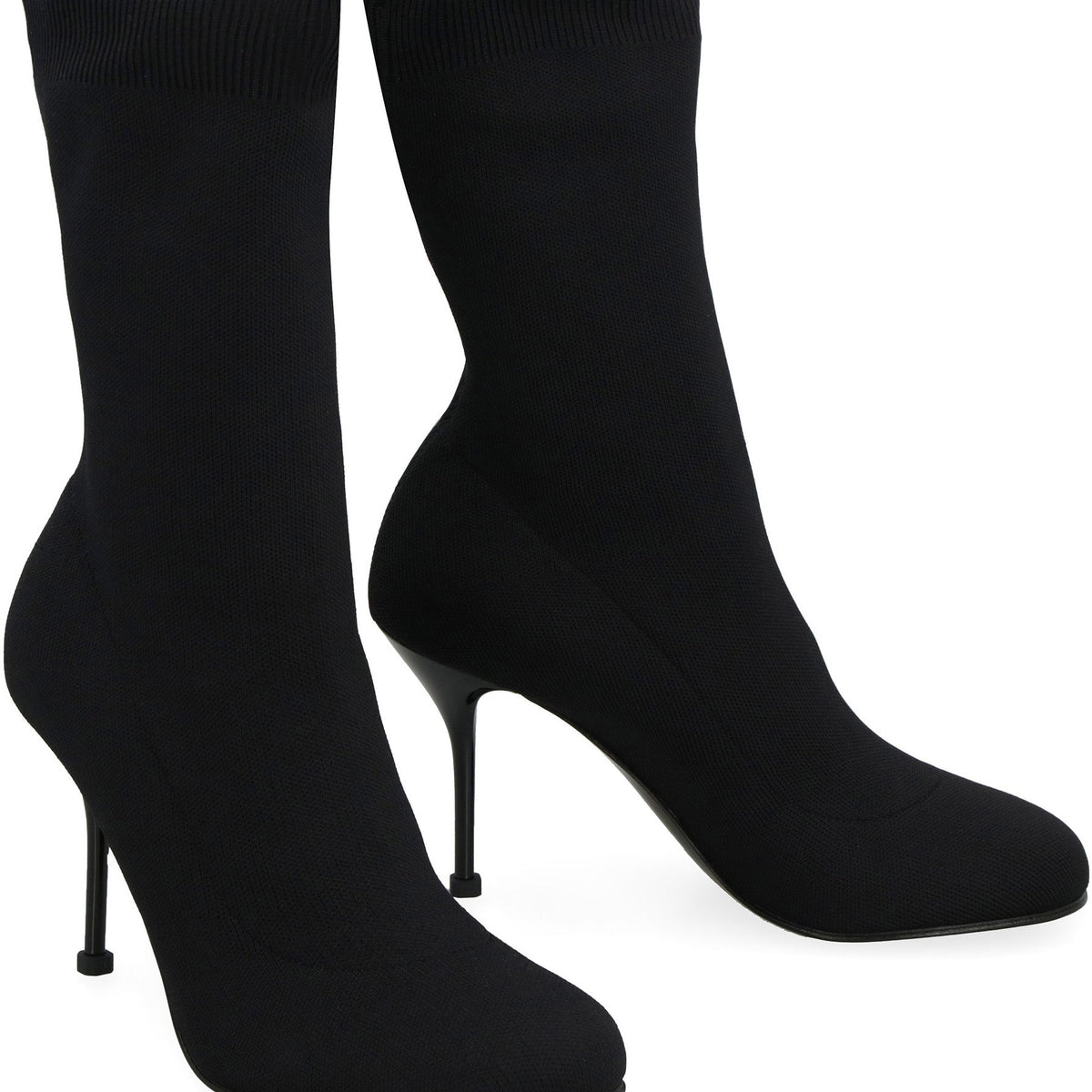 KNITTED ANKLE BOOTS