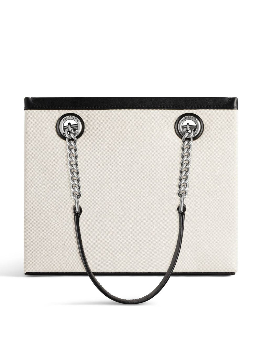 BALENCIAGA Mini Canvas Duty Free Tote Handbag