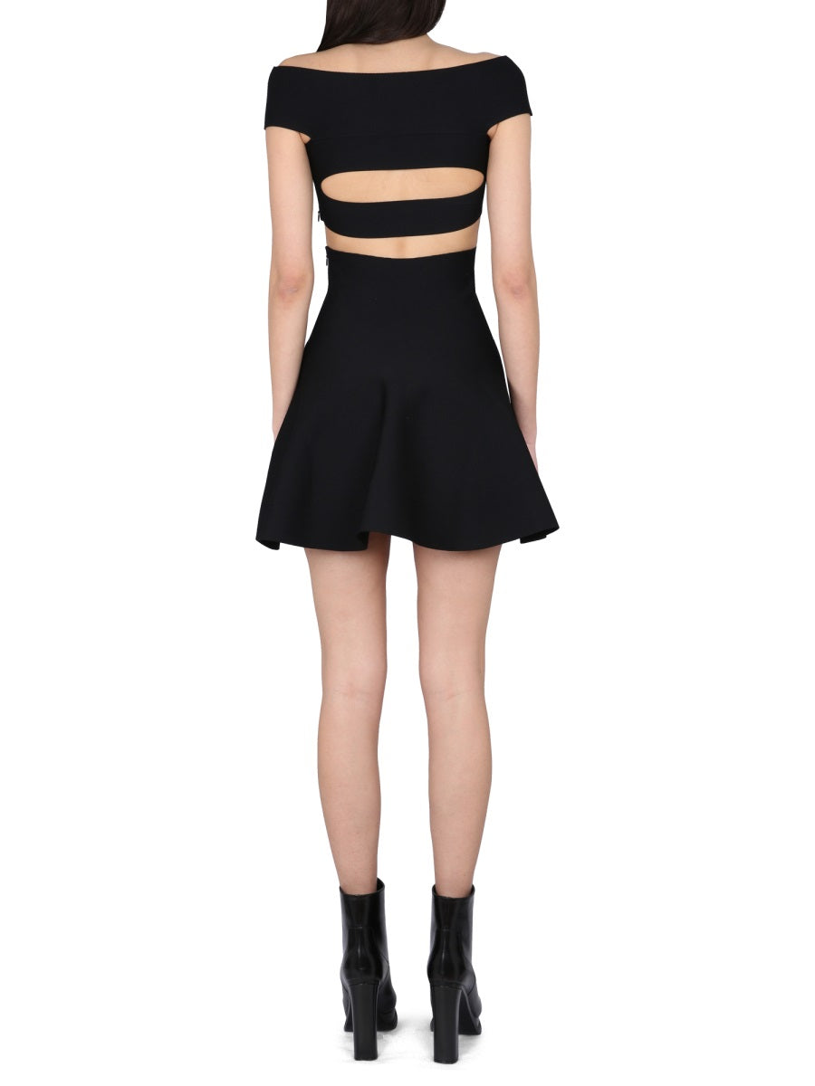 Alexander Mcqueen Women Mini Dress With Bare Shoulders