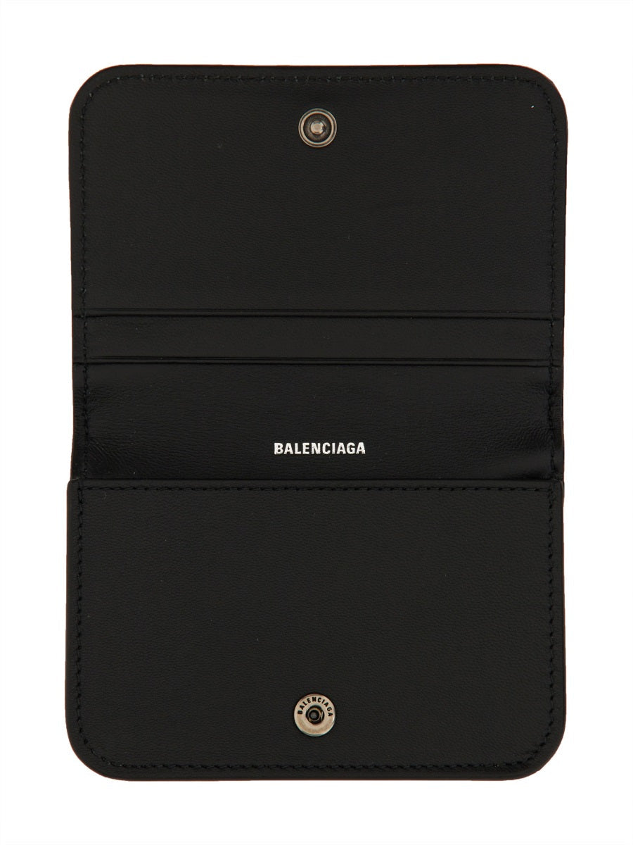 BALENCIAGA Mini Leather Card Holder