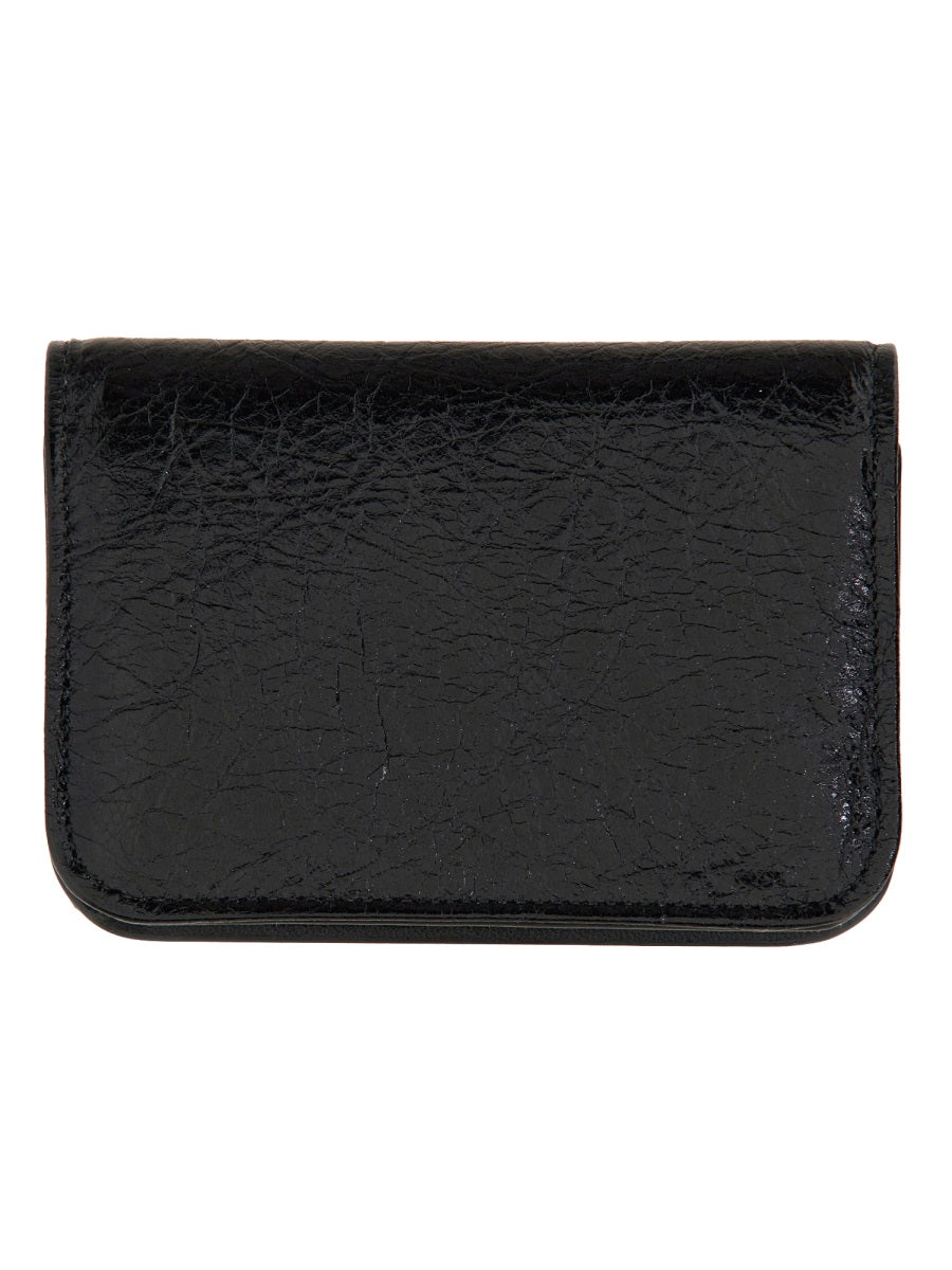 BALENCIAGA Mini Leather Card Holder