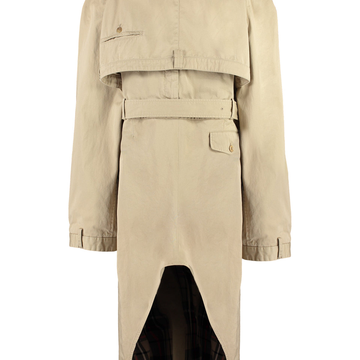 BALENCIAGA Oversized Cotton Trench Jacket for Women