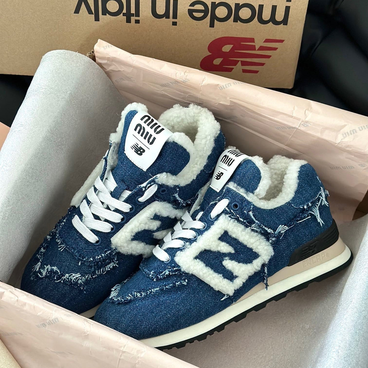 MIU M x NEW BALANCE TRAINERS