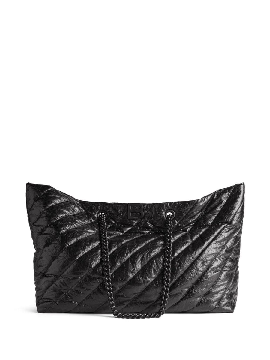 BALENCIAGA Crushed Calf Mini Carry-All Tote Handbag