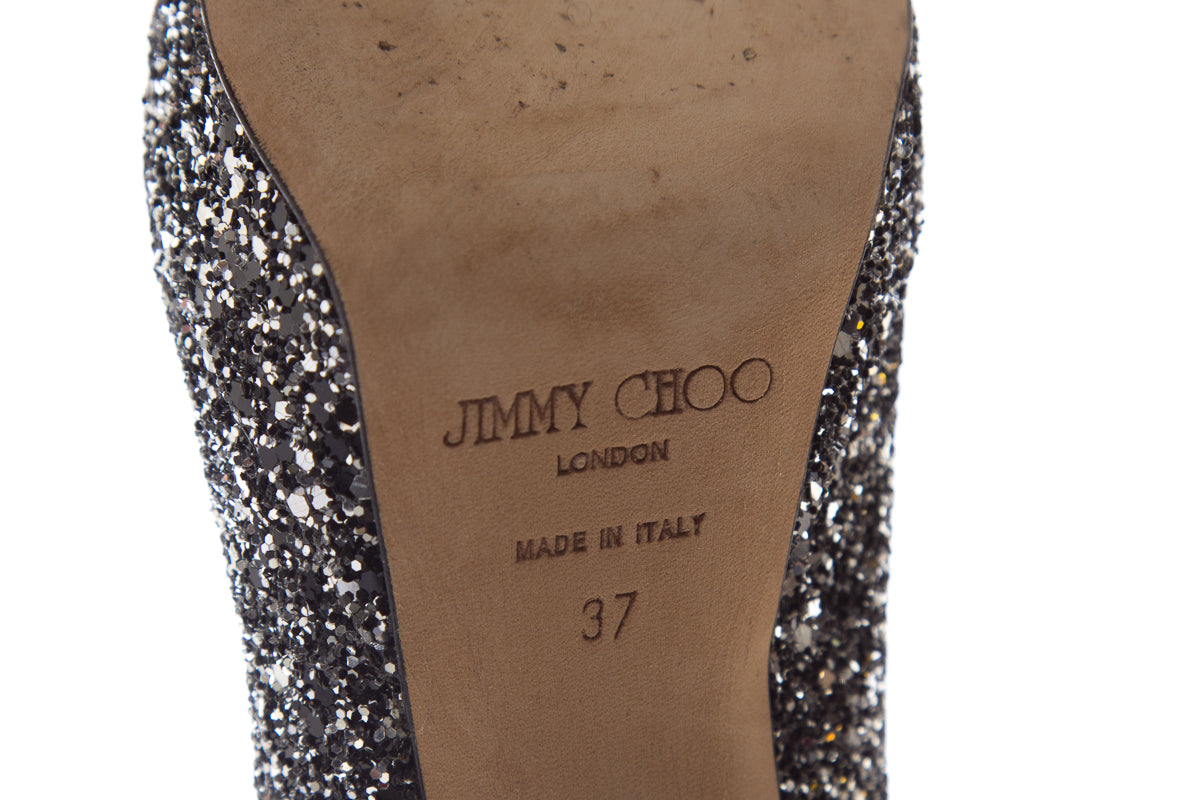 Jimmy Choo Black and Silver Pumps SZ 37