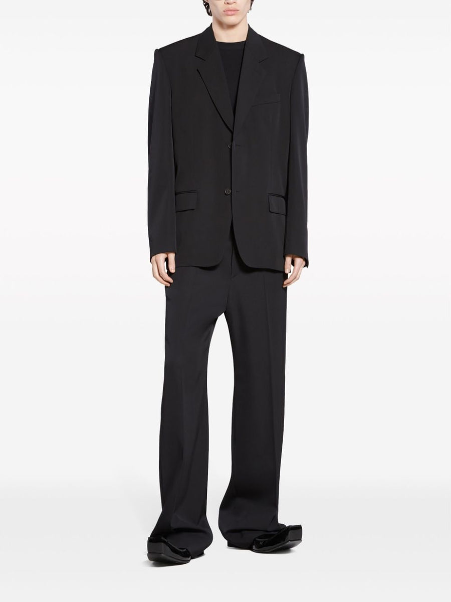 BALENCIAGA Wool Single-Breasted Blazer Jacket