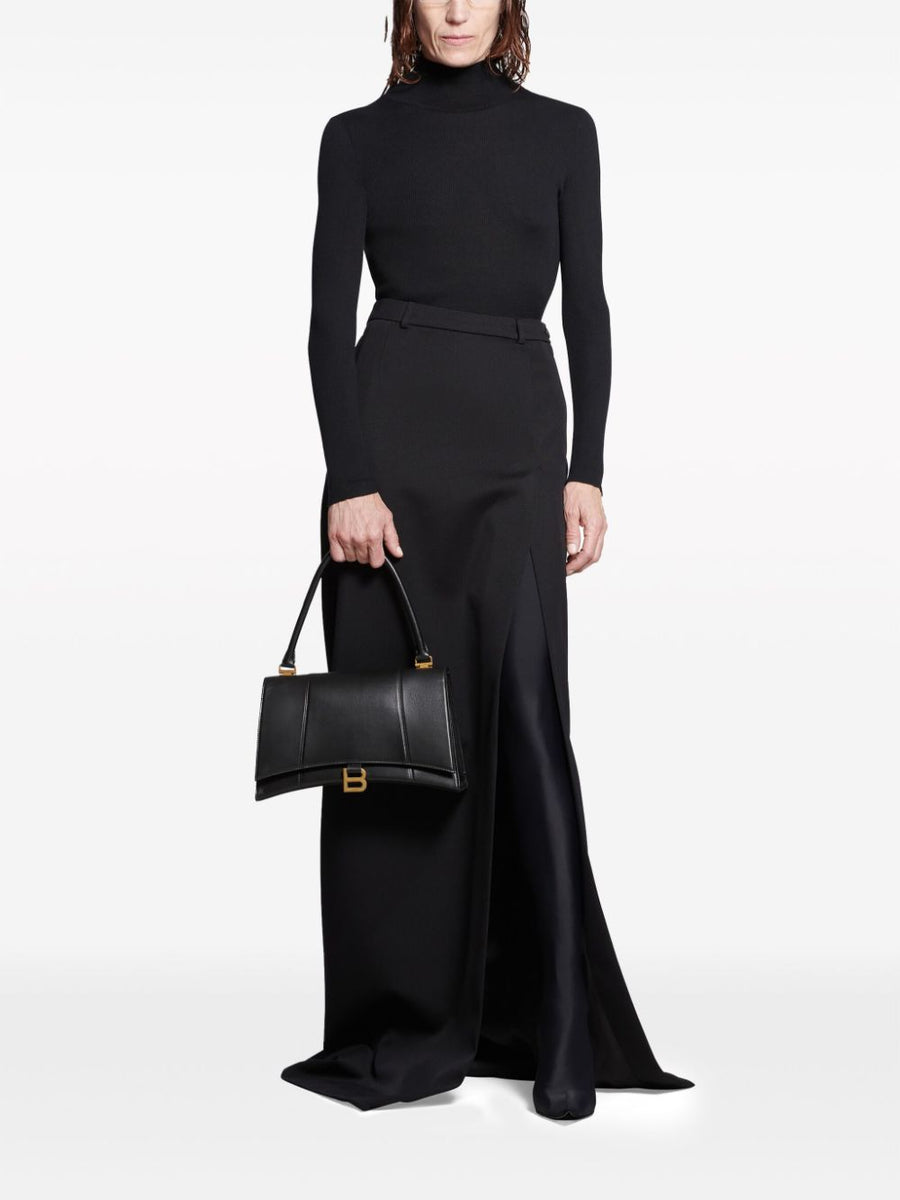 BALENCIAGA High-Waisted Floor-Length Midi Skirt with Slit