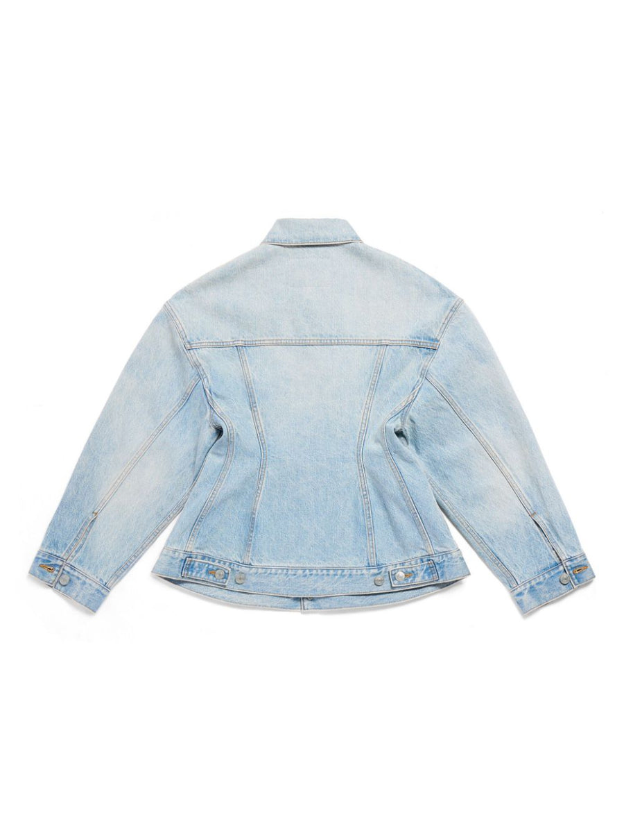 BALENCIAGA Hourglass Denim Jacket for Women