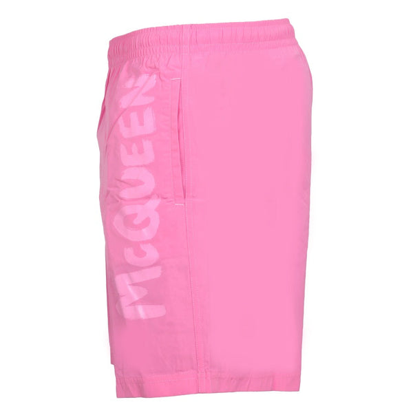 Alexander Mcqueen Men Logo Print Swimsuit