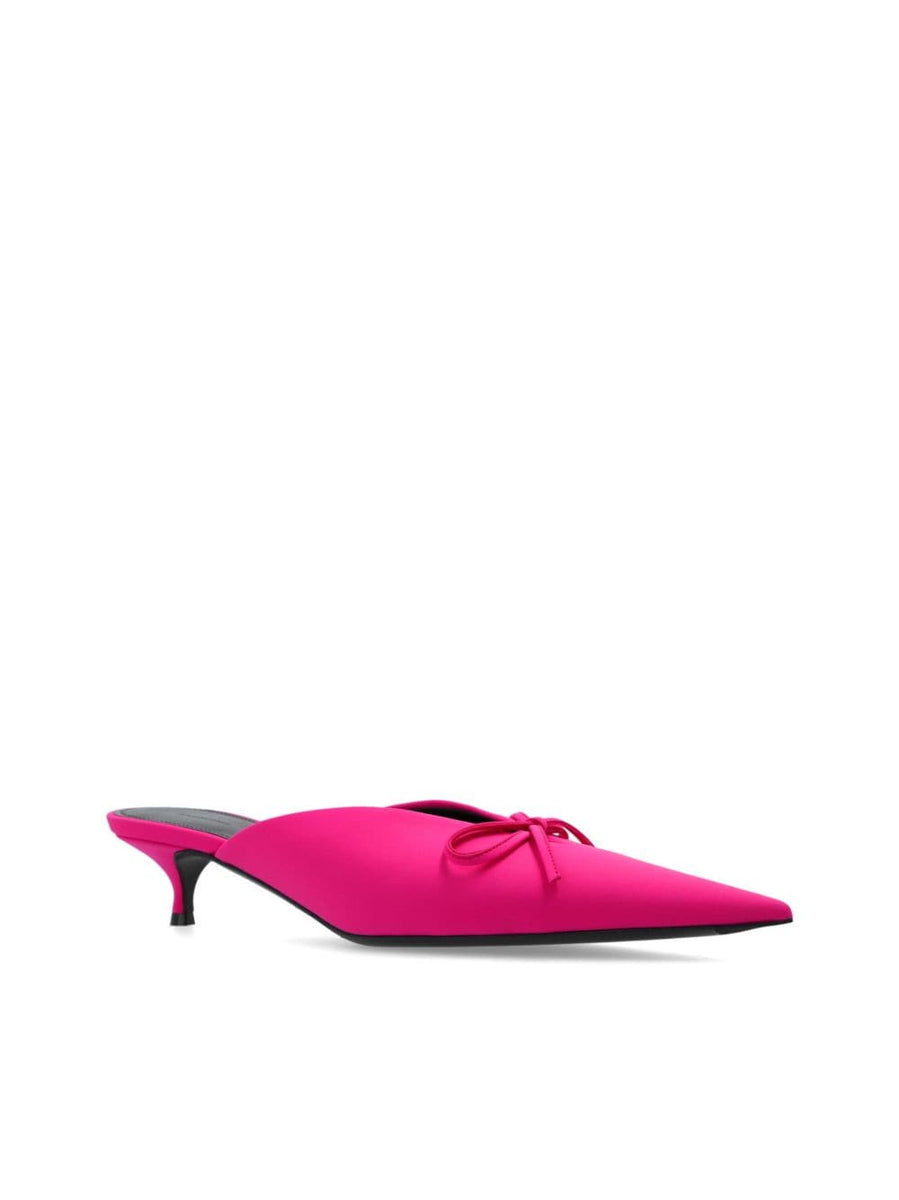 BALENCIAGA Bow Detailing Pointed Toe Mini Sandals