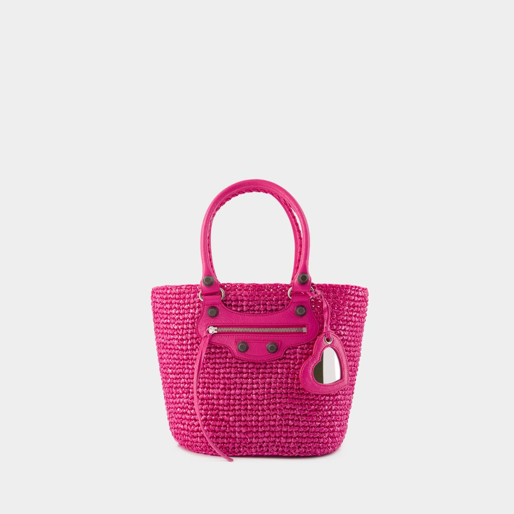BALENCIAGA Mini Panier Shoulder Handbag
