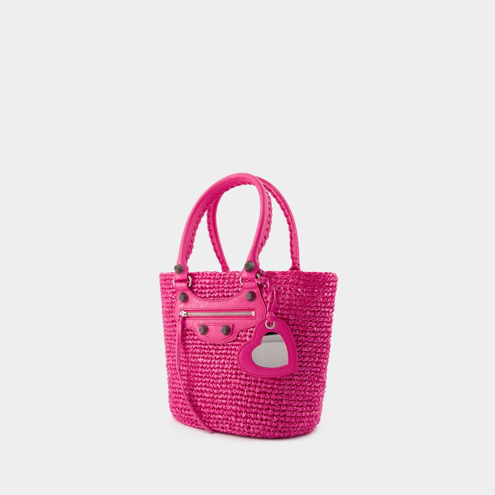 BALENCIAGA Mini Panier Shoulder Handbag