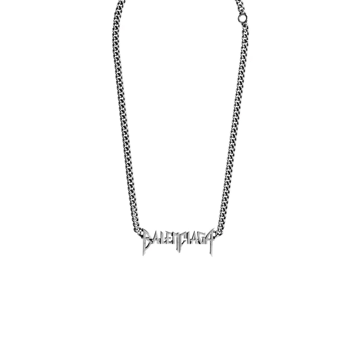 BALENCIAGA Antique Silver Necklace for Men
