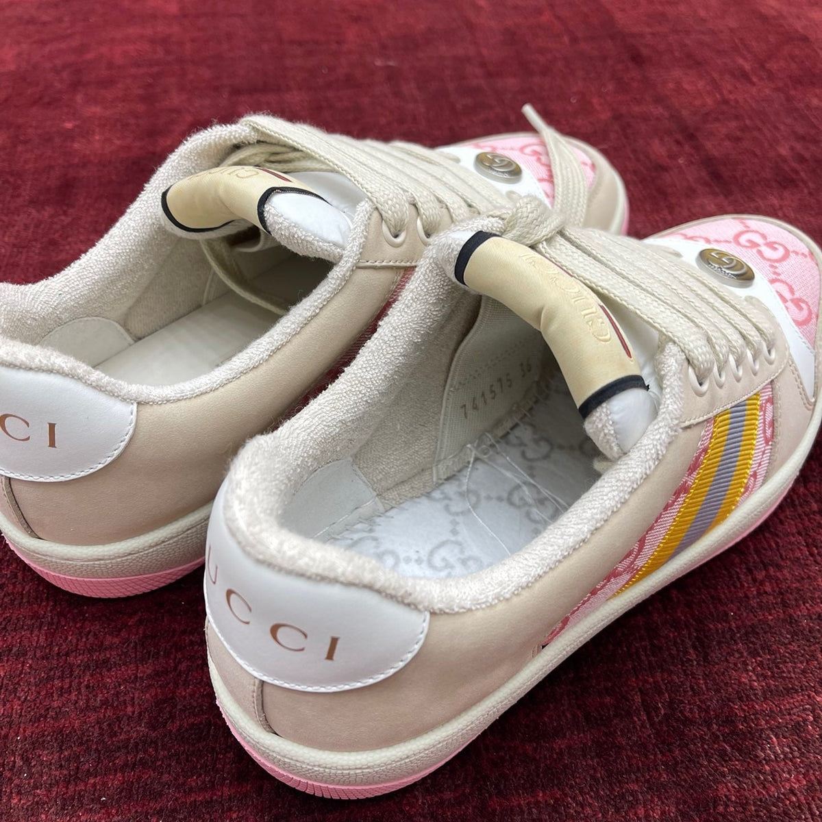 GG SCREENER LEATHER SNEAKERS
