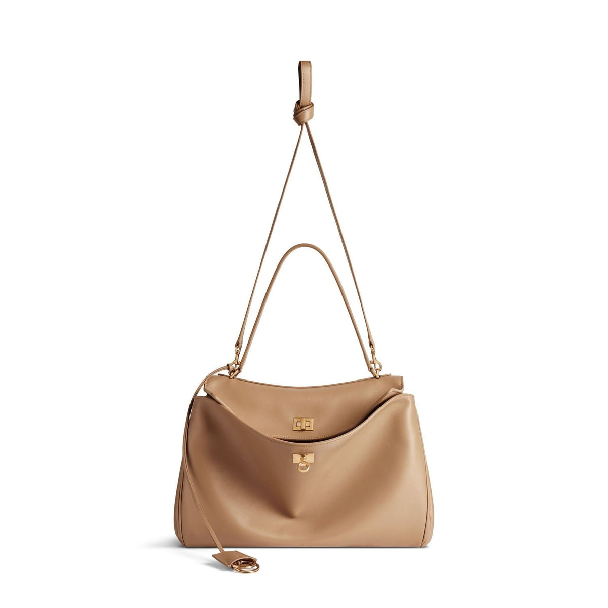 BALENCIAGA Mini Rodeo Leather Handbag