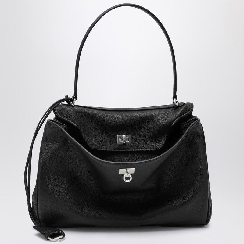 BALENCIAGA Medium Hammered Calfskin Rodeo Handbag