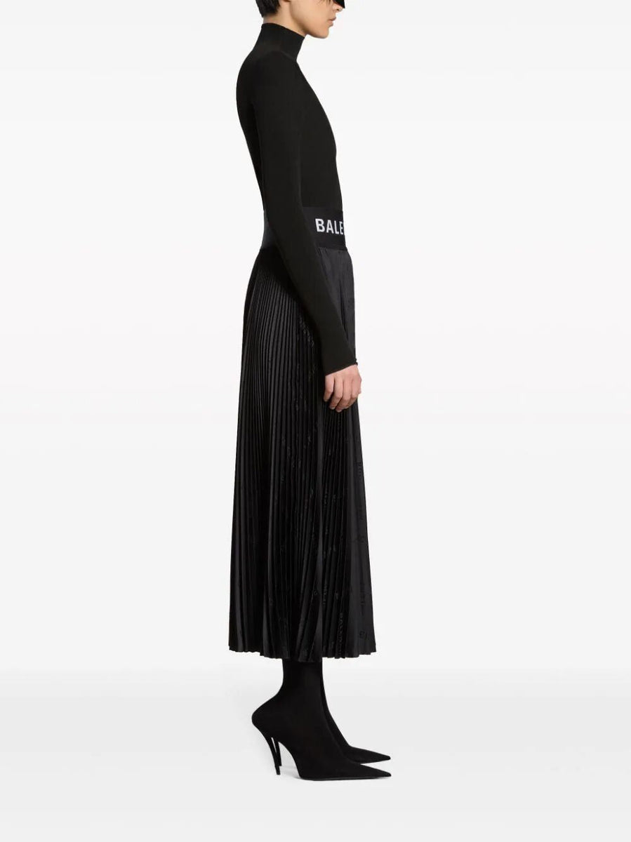 BALENCIAGA Pleated Mini Skirt for Women - Spring/Summer 2024