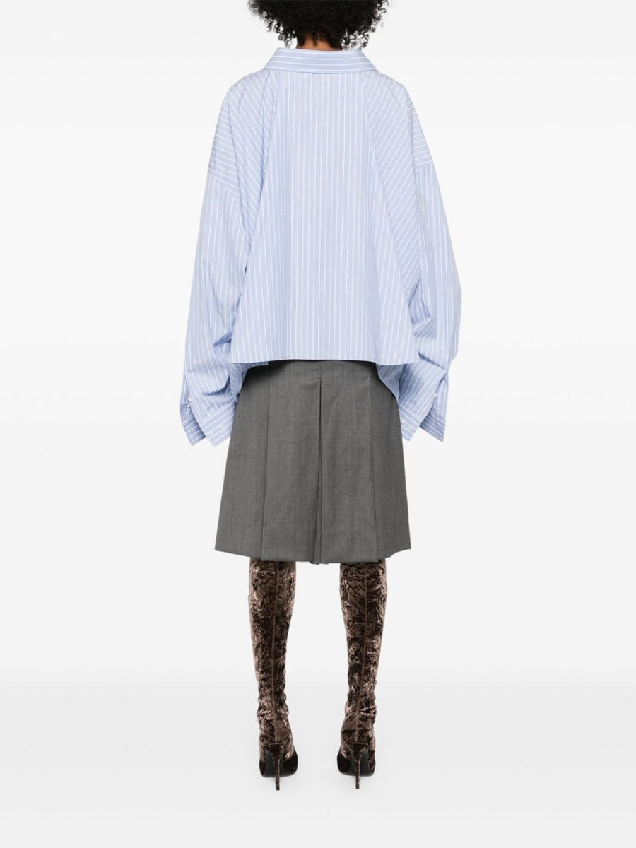 BALENCIAGA Striped Cotton Shirt for Women