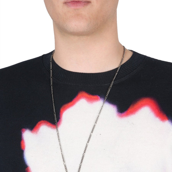 Alexander Mcqueen Men Jersey With Solarised Flower Print