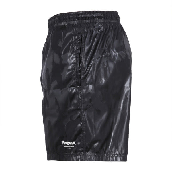 Alexander Mcqueen Men Graffiti Print Swimsuit