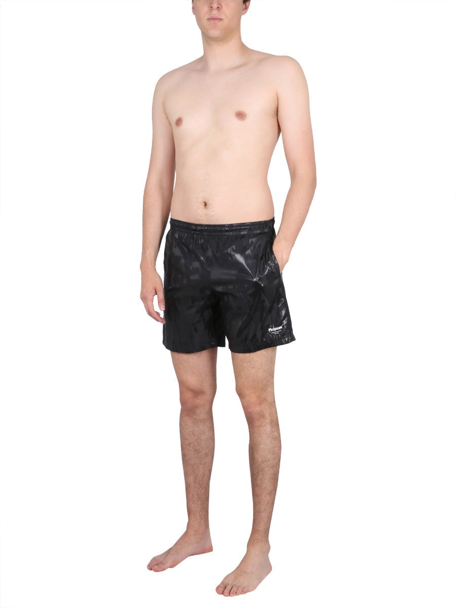 Alexander Mcqueen Men Graffiti Print Swimsuit