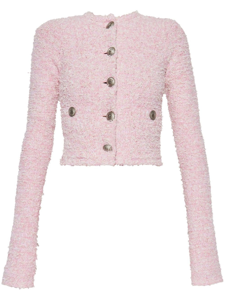BALENCIAGA Mini Bouclé Cropped Jacket