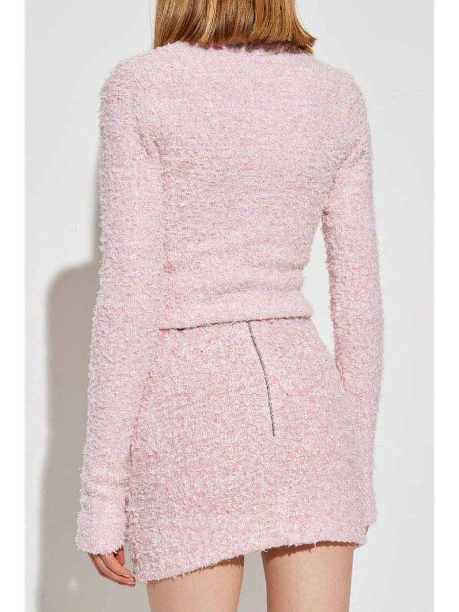 BALENCIAGA Mini Bouclé Cropped Jacket