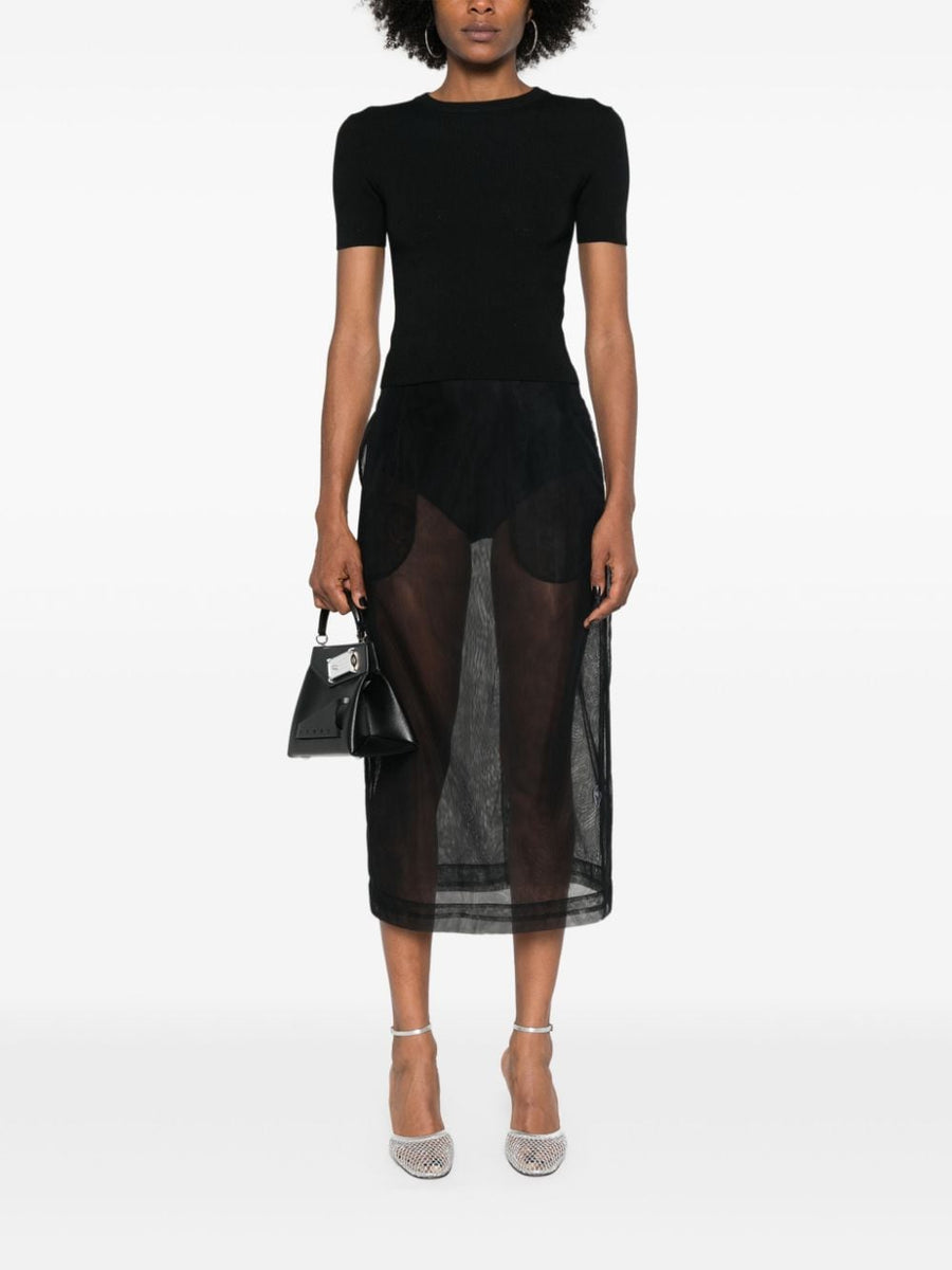 BALENCIAGA Open-Knit Wool Top for Women