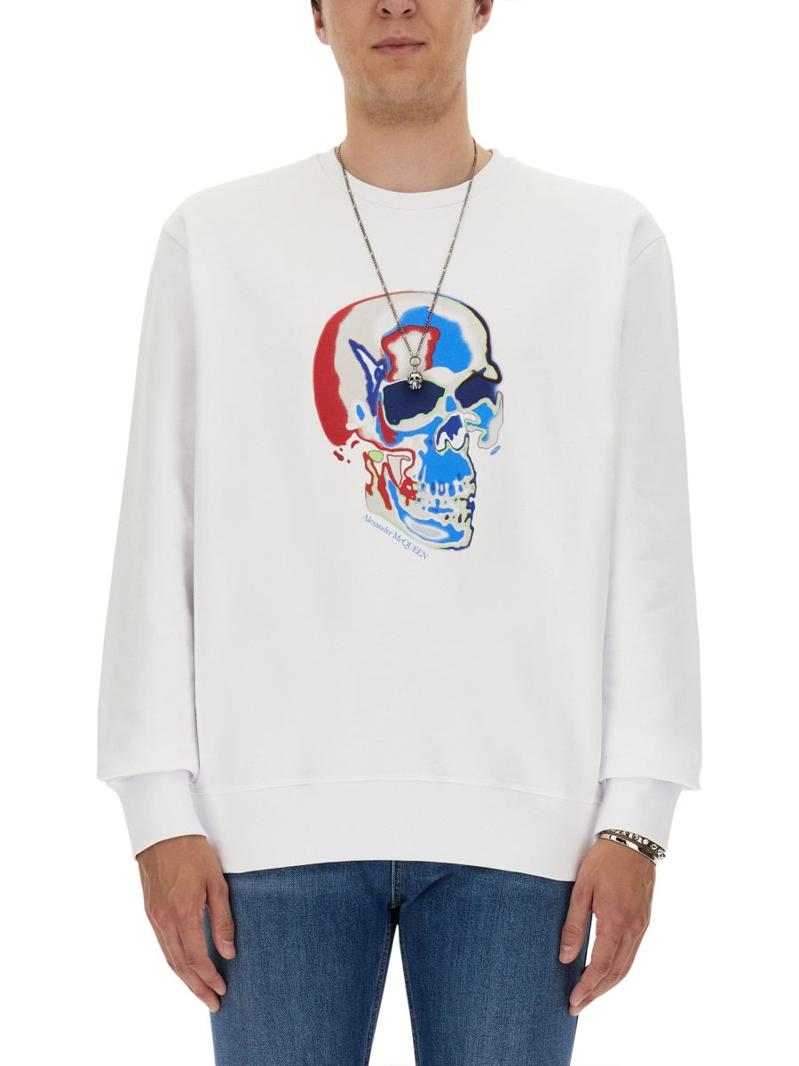 Alexander Mcqueen Men Skull Sweatshirt