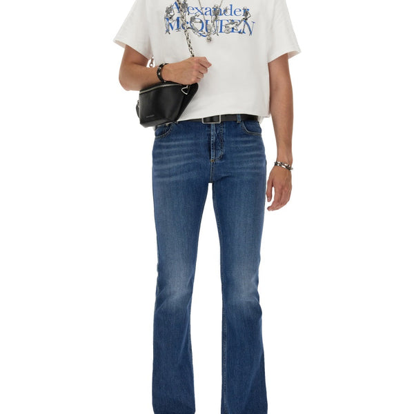 Alexander Mcqueen Men T-Shirt With Logo